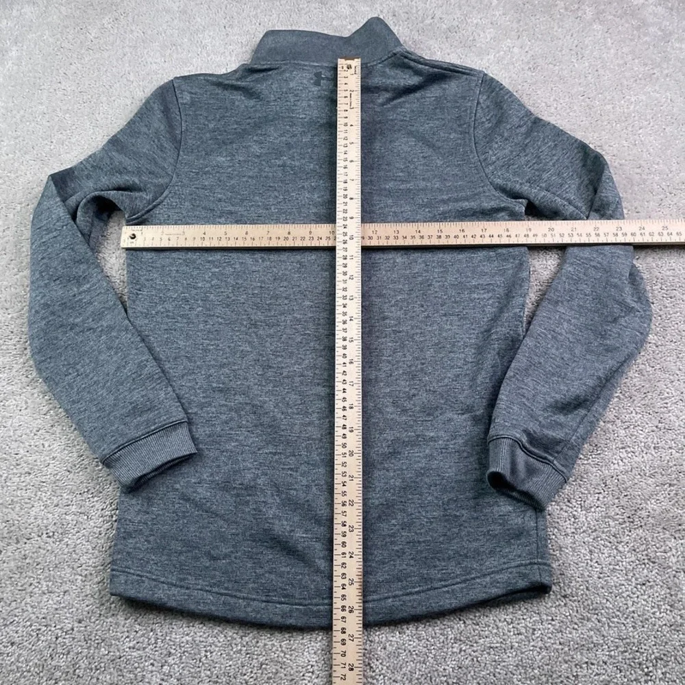 Under Armour‎ Sweater Mens Small Grey Golf Storm Sweaterfleece Zip Pullover